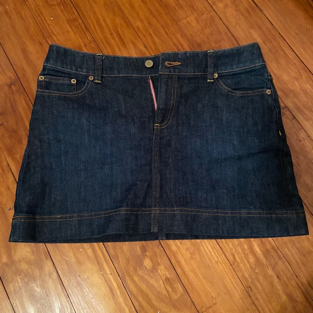 Lilly Pulitzer Dark Wash Denim Skirt